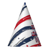 Ein amerikanischer Typ 4. Juli Red White Blue Gebu Partyhütchen (Links)