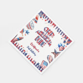 Ein amerikanischer Typ 4. Juli Red White Blue Gebu Serviette (Ecke)