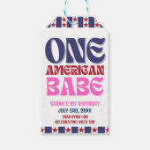 Ein amerikanisches Babe 4. Juli 1. Geburtstag Geschenkanhänger (Rückseite)
