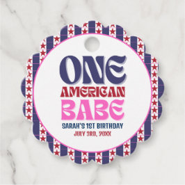 Ein amerikanisches Babe 4. Juli 1. Geburtstag Geschenkanhänger