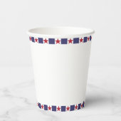 Ein amerikanisches Babe 4. Juli 1. Geburtstag Pappbecher (Rückseite)