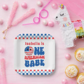 Ein amerikanisches Babe 4. Juli 1. Pappteller (Party)