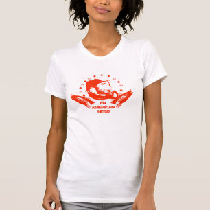 Ein amerikanisches Held-Rot T-Shirt