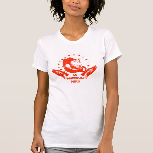 Ein amerikanisches Held-Rot T-Shirt (Vorderseite)