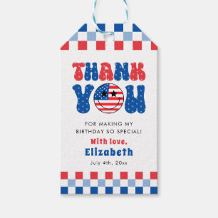 Ein amerikanisches Mädchen 4. Juli Erster Geburtst Geschenkanhänger