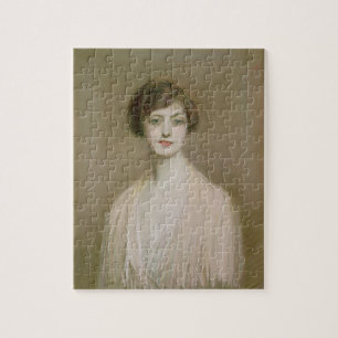 Ein amerikanisches (Pastell auf Leinwand) Puzzle