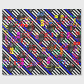 Ein amerikanisches Thin Blue Line Display Geschenkpapier (Flach)