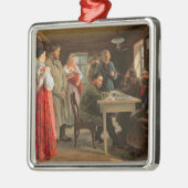 Ein Amtsgericht, 1888 Silbernes Ornament (Links)
