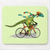 Ein Anabisetia Dinosaurier, der mit dem Fahrrad fä Mousepad (Vorne)