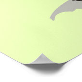 Ein Anabisetia Dinosaurier, der mit dem Fahrrad fä Poster (Ecke)