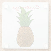 Ein Ananas-Thunder_Cove Glasuntersetzer (Rückseite)