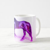 Ein andalusischer HORSE, zu Fuß, handgemalt Hengst Kaffeetasse (VorderseiteRechts)
