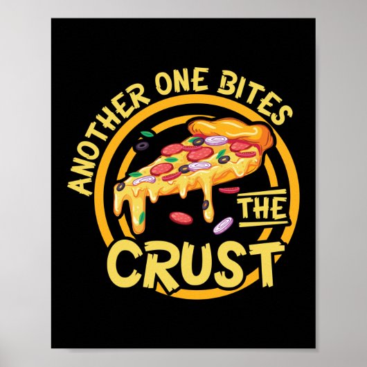 Ein anderer bittet den Crust Funny Pizza Pun Poster (Vorne)