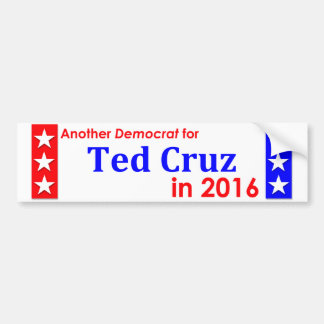 Ein anderer Demokrat für Ted Cruz 1016 Autoaufkleber