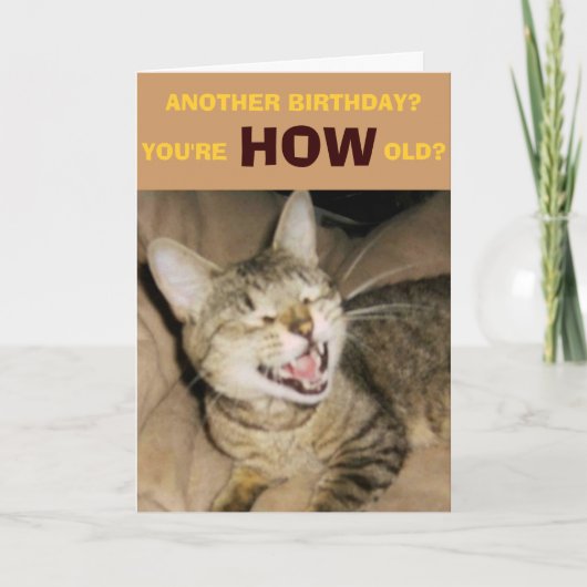 EIN ANDERER GEBURTSTAG?, DU BIST WIE ALT? KARTE (Vorderseite)
