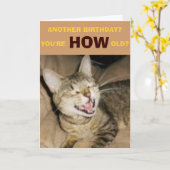 EIN ANDERER GEBURTSTAG?, DU BIST WIE ALT? KARTE (Gelbe Blume)