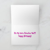 Ein anderer Geburtstag? Karte (Innenseite)