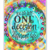 Ein anderer Lebensgenuss Inspirationsquelle-Trend Aufkleber (Vorderseite)