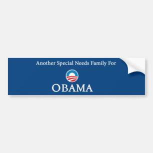 Ein anderer Special benötigt Familie für Obama Autoaufkleber