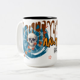 Ein anderer Tag ein weiterer Verfall - Skull Clock Zweifarbige Tasse