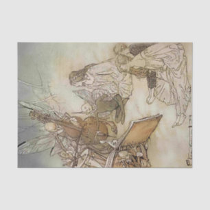 „Ein anderer Teil des Waldes“ von Arthur Rackham Seidenpapier