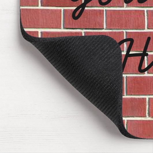 Ein anderer Ziegelstein in der Wand Mousepad (Ecke)
