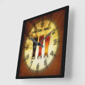 Ein anderes Bier Quadratische Wanduhr (Winkel)