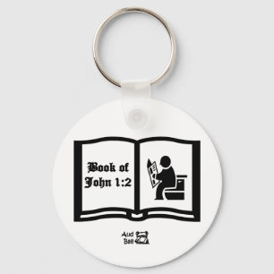Ein anderes Buch des John-Vers-1:2 Schlüsselanhänger