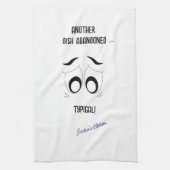 Ein anderes Gericht verzichtet lustig Personalisie Geschirrtuch (Vertikal)