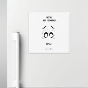 Ein anderes Gericht verzichtet lustig Personalisie Magnet