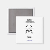 Ein anderes Gericht verzichtet lustig Personalisie Magnet (Vorderseite/Rückseite)