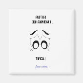 Ein anderes Gericht verzichtet lustig Personalisie Magnet (Vorne)