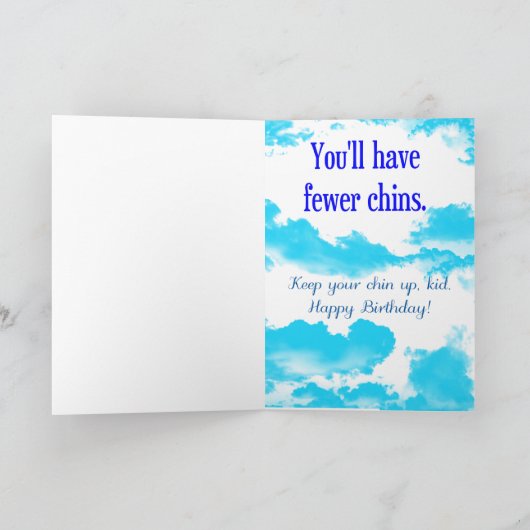 Ein anderes Jahr älter? Keine alles- Gute zum Karte (Innenseite)