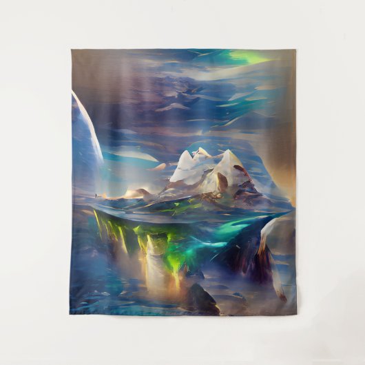 Ein anderes Land Eis und Meer Wandteppich (Vorderseite)
