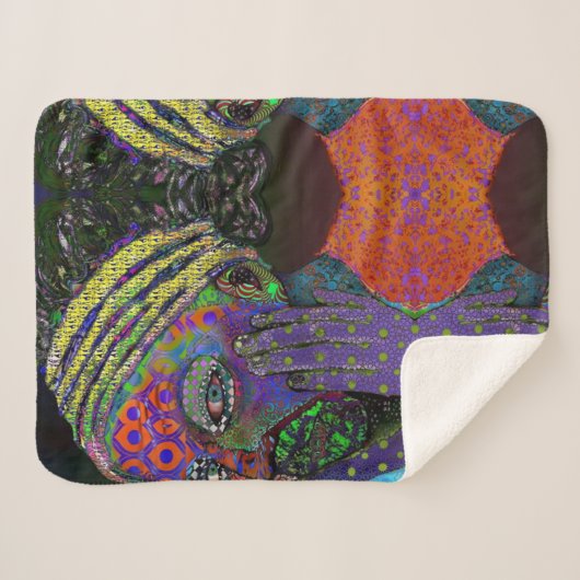 ein anderes Mädchen mit einer Perle Sherpadecke (Vorderseite (Horizontal))