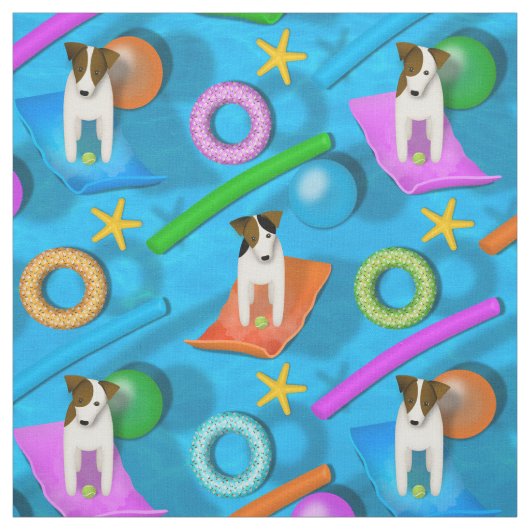ein anderes Parson Jack Russell Terrier Pool Party Stoff (Muster)