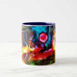 EIN ANDERES PLANET ZWEIFARBIGE TASSE