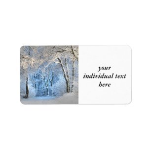 ein anderes Wintermärchenland Adressaufkleber