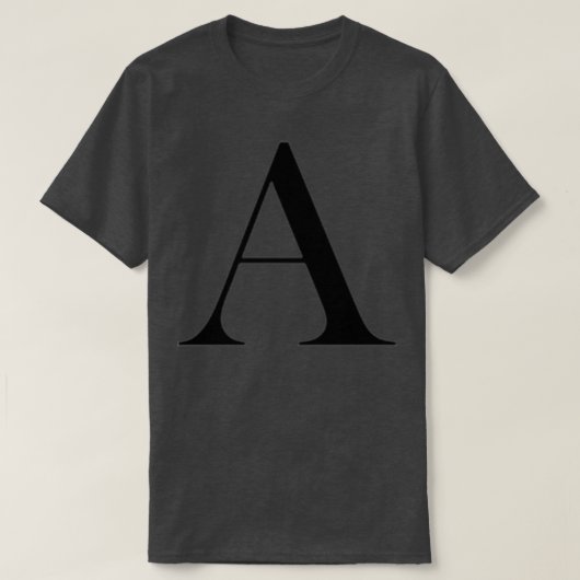 Ein Anfangsbuchstaben für Hauptstädte T-Shirt (Design vorne)