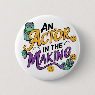 Ein angehender Schauspieler Button