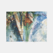 Ein Angel-Schlauch am See Fleecedecke (Vorderseite (Horizontal))