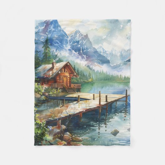 Ein Angel-Schlauch am See Fleecedecke (Vorderseite)