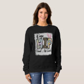 Ein Angesagter Lehrer für Visuelle Künste Leopard- Sweatshirt (Vorne ganz)