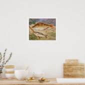 Ein Anglerfisch (Öl auf Tafel) Poster (Küche)