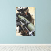 Ein Angreifer Leinwanddruck (Insitu (Holzboden))