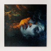 Ein ängstliches Portrait einer Frau Puzzle (Horizontal)