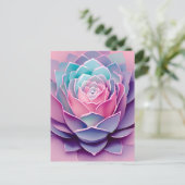 Ein Anime-Sukkulent, der die Kreuzung Postkarte (Stehend Vorderseite)