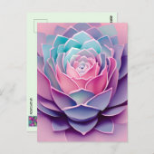 Ein Anime-Sukkulent, der die Kreuzung Postkarte (Vorne/Hinten)