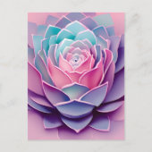 Ein Anime-Sukkulent, der die Kreuzung Postkarte (Vorderseite)