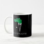 Ein Ankläger Alligator in Anzug Funny Anwalt Gesch Kaffeetasse (Links)